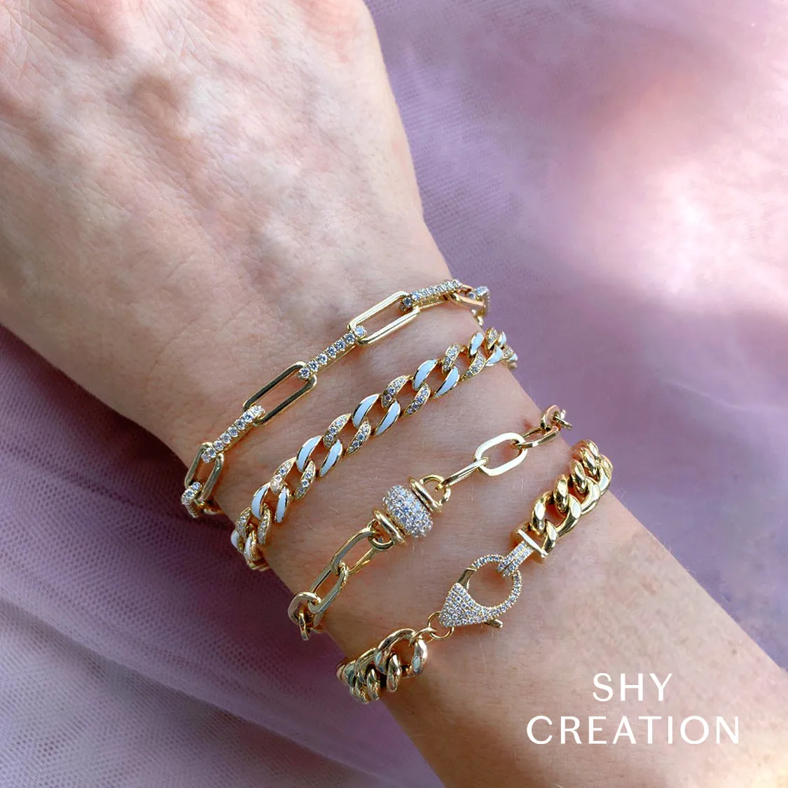 0.25CT DIAMOND LINK BRACELET