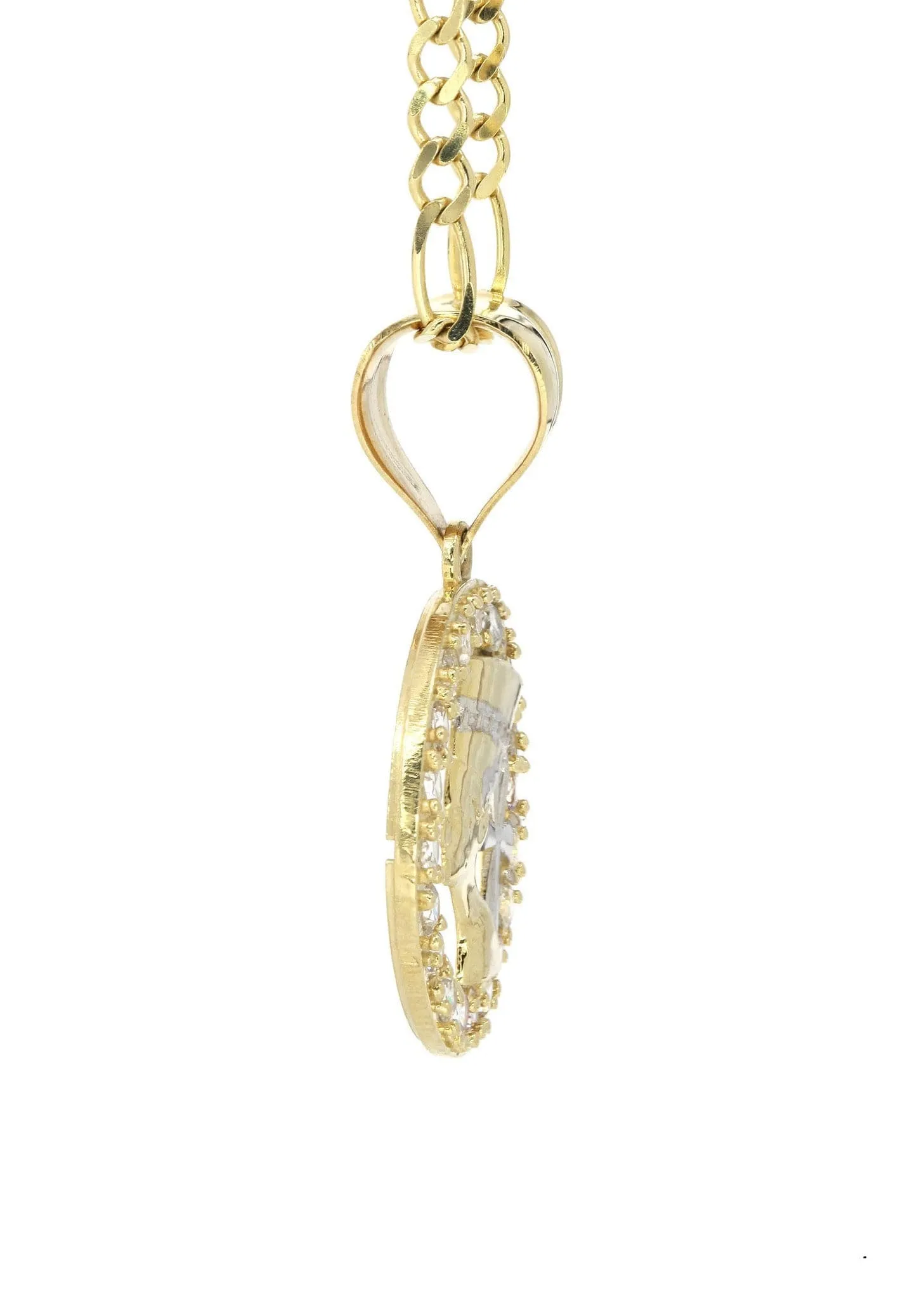 10K Yellow Gold Figaro  Pharaoh Necklace | Appx. 10.2 Grams