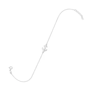 11"   1" Sideways Anchor Anklet