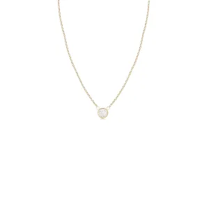 14k 6mm Gold Diamond Necklace
