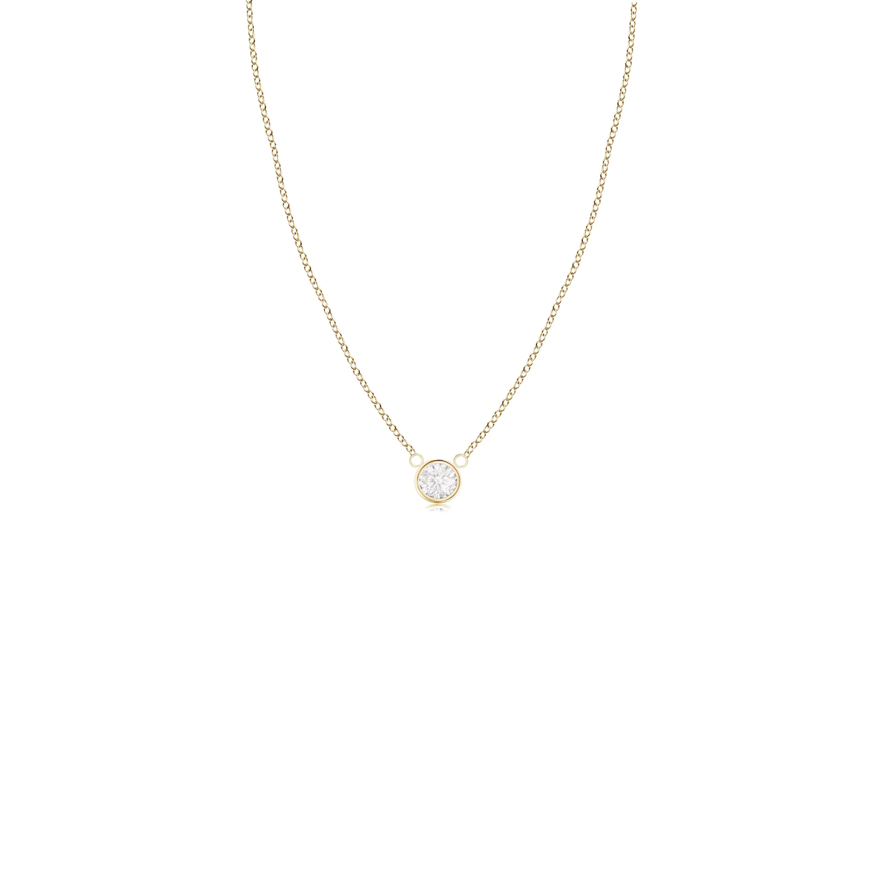 14k 6mm Gold Diamond Necklace
