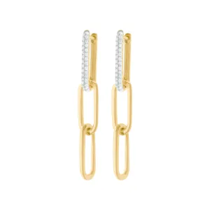 14K GOLD DIAMOND BRENNA EARRINGS