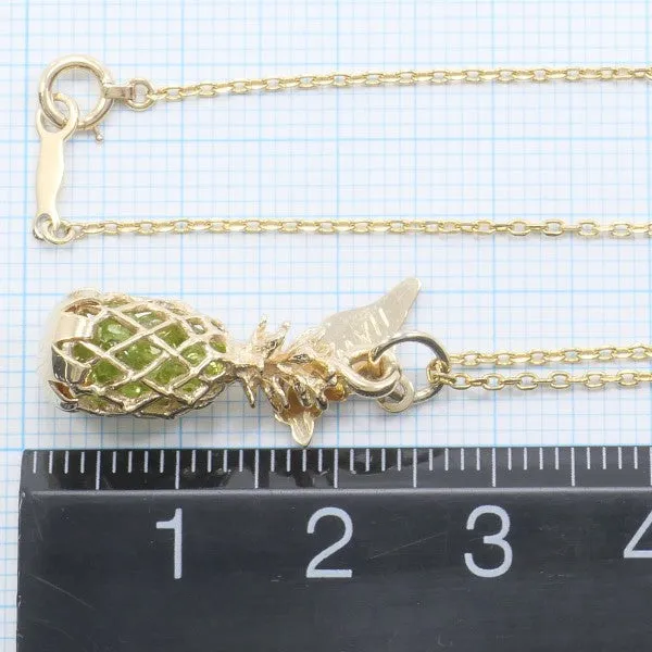 14K Yellow Gold Necklace with Gemstone