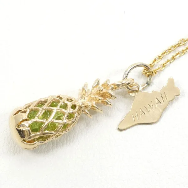 14K Yellow Gold Necklace with Gemstone