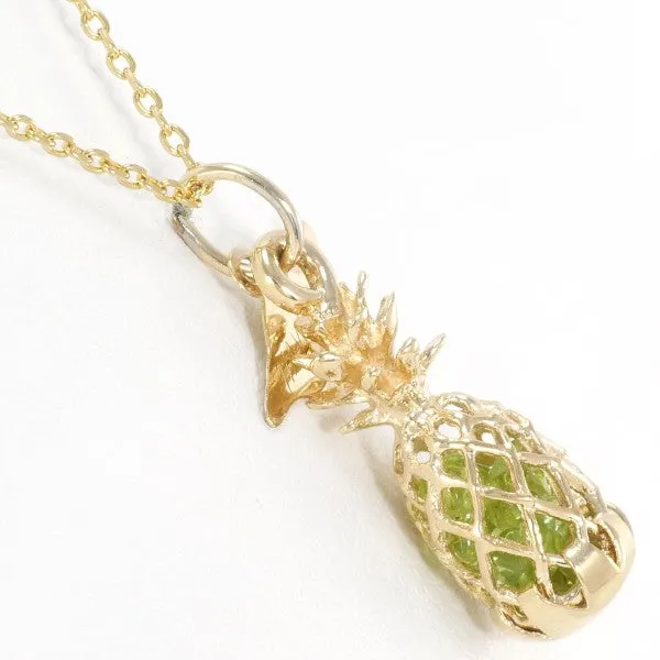 14K Yellow Gold Necklace with Gemstone