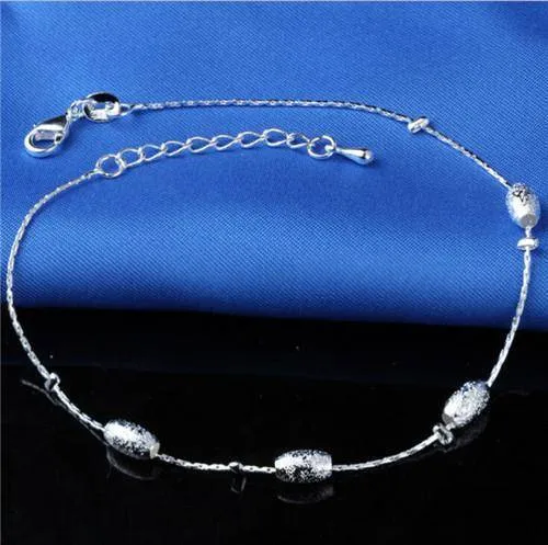 16 Designs Anklet Bracelets Silver