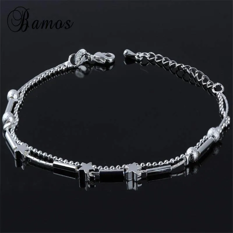 16 Designs Anklet Bracelets Silver