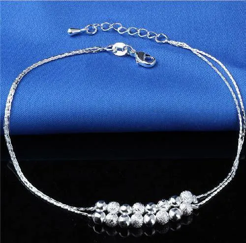 16 Designs Anklet Bracelets Silver
