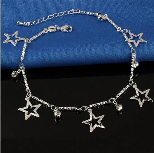 16 Designs Anklet Bracelets Silver