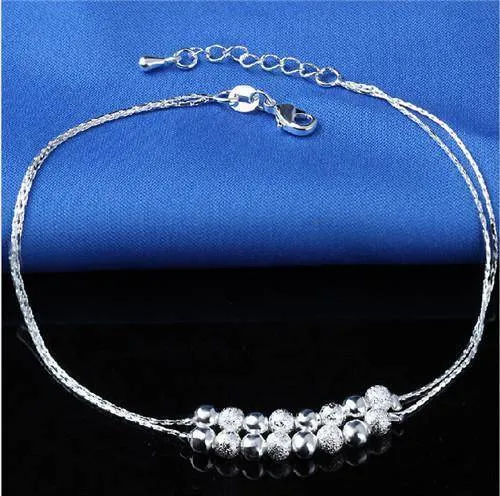 16 Designs Anklet Bracelets Silver
