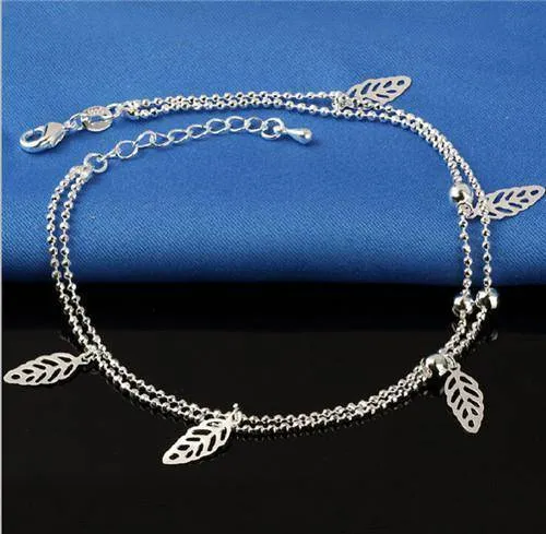 16 Designs Anklet Bracelets Silver