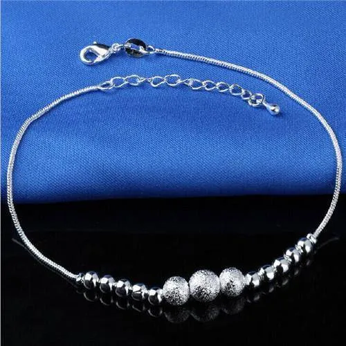16 Designs Anklet Bracelets Silver