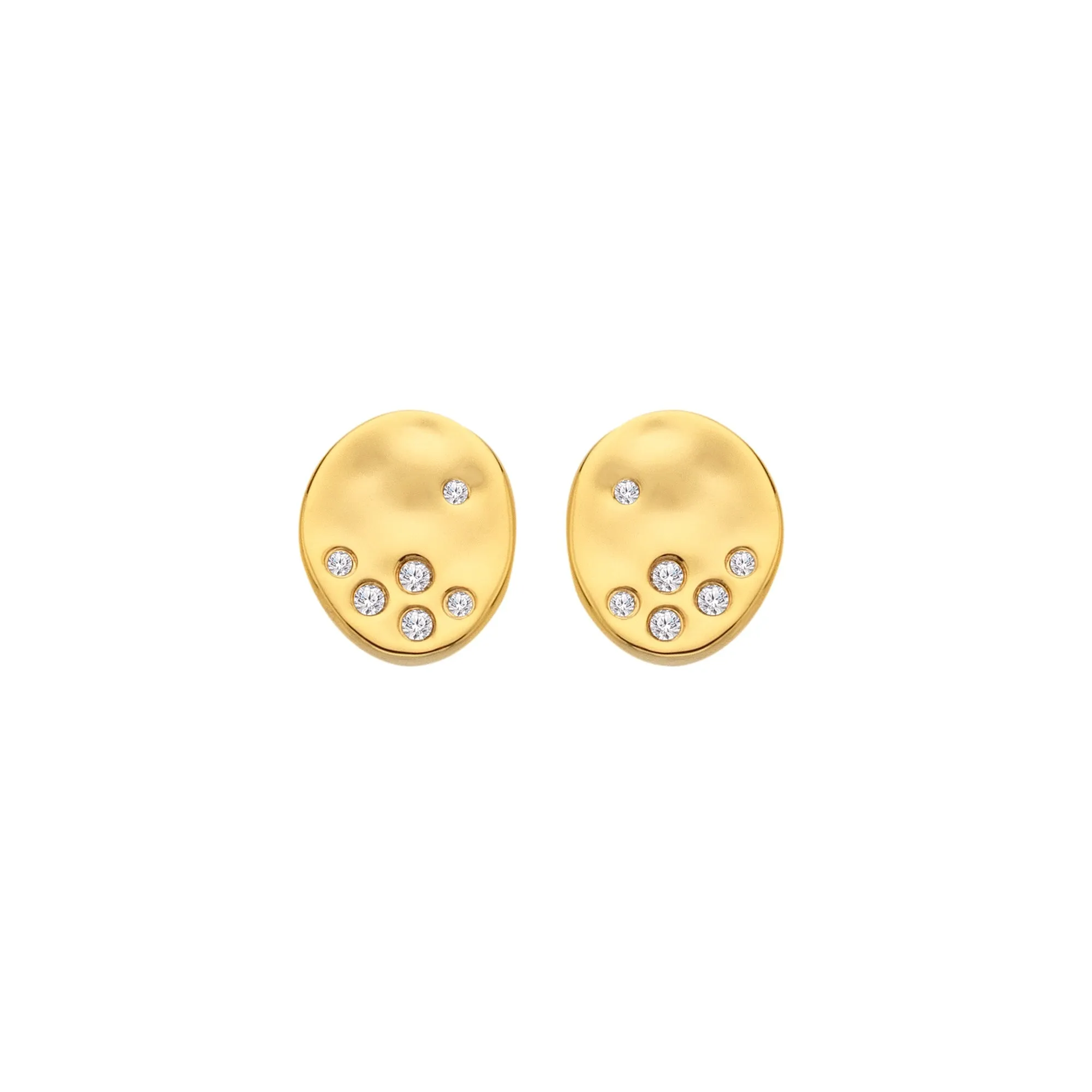 18ct Gold HD X JJ Illuminate Stud Earring DE809