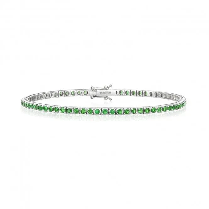 18ct White Gold Tsavorite Bracelet BDQ201WT