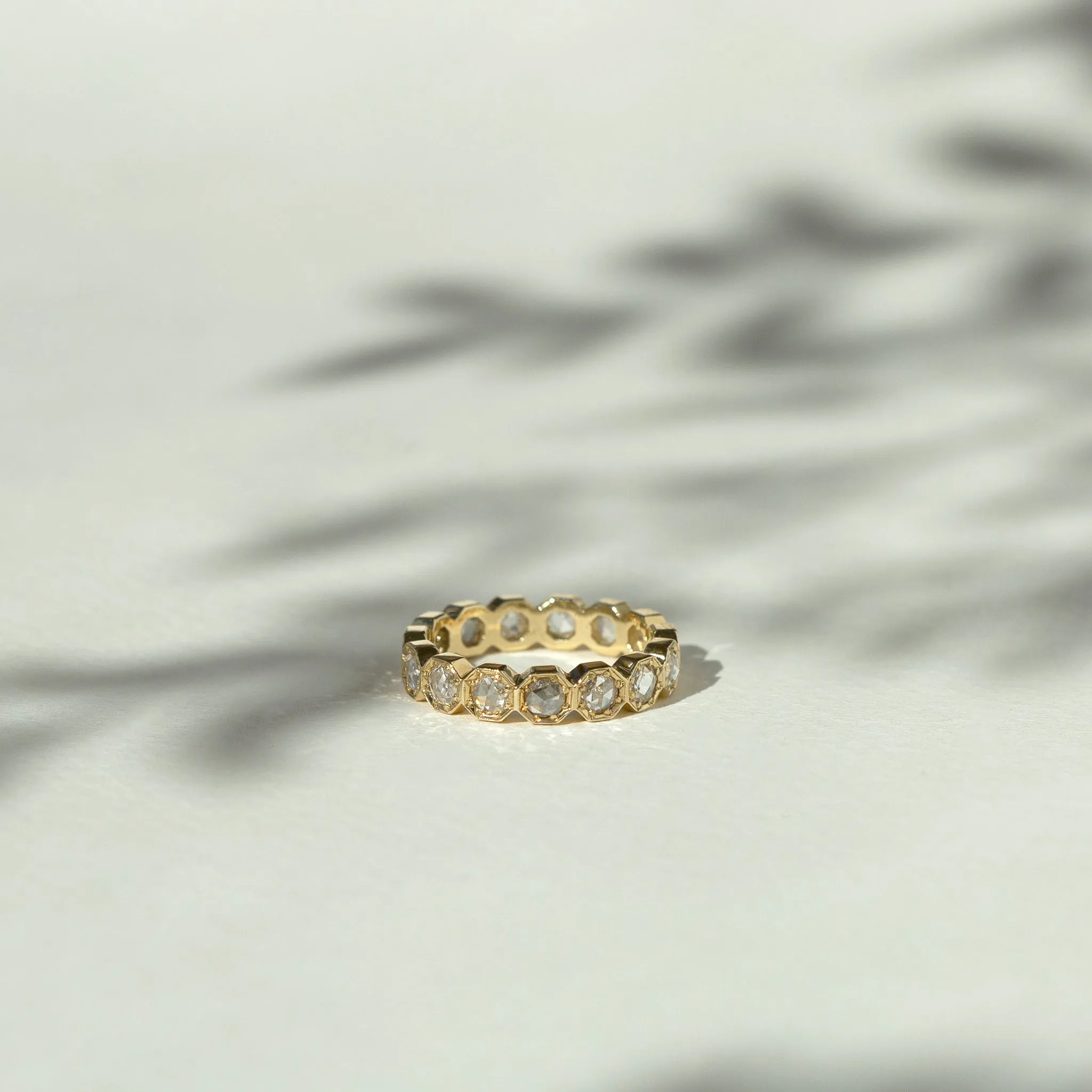 3mm Crown Bezel Diamond Eternity Ring