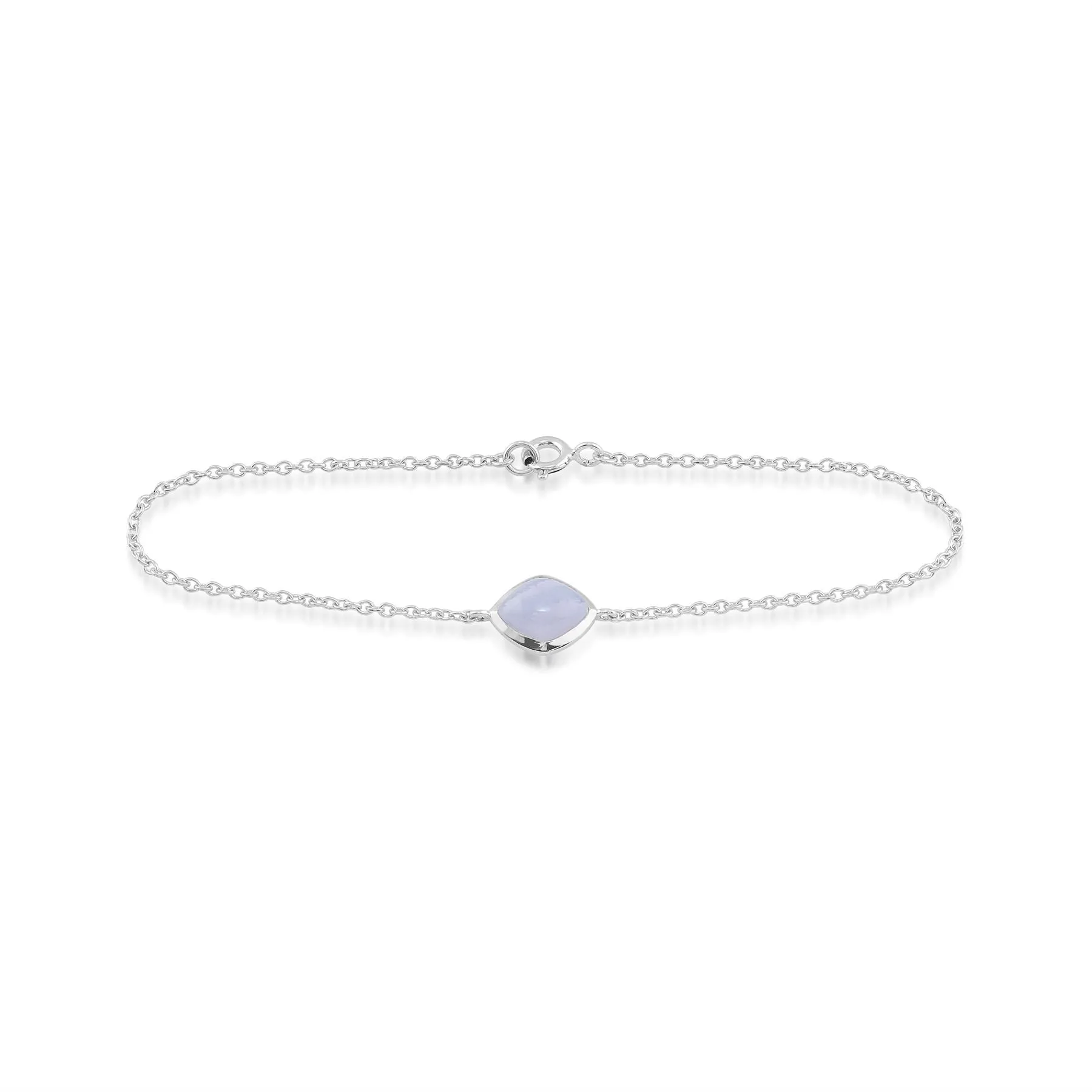 925er Sterlingsilber Achat 7zoll Armband
