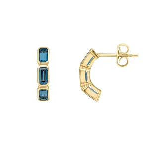 9ct Gold Topaz Earrings GE2484T