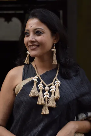 Akshata Jute Necklace & Earrings set