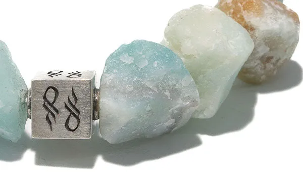 Amazonite Raw Natural Gemstone Centerpiece Bracelet