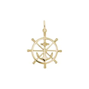 Anchor and Ship Wheel Charm