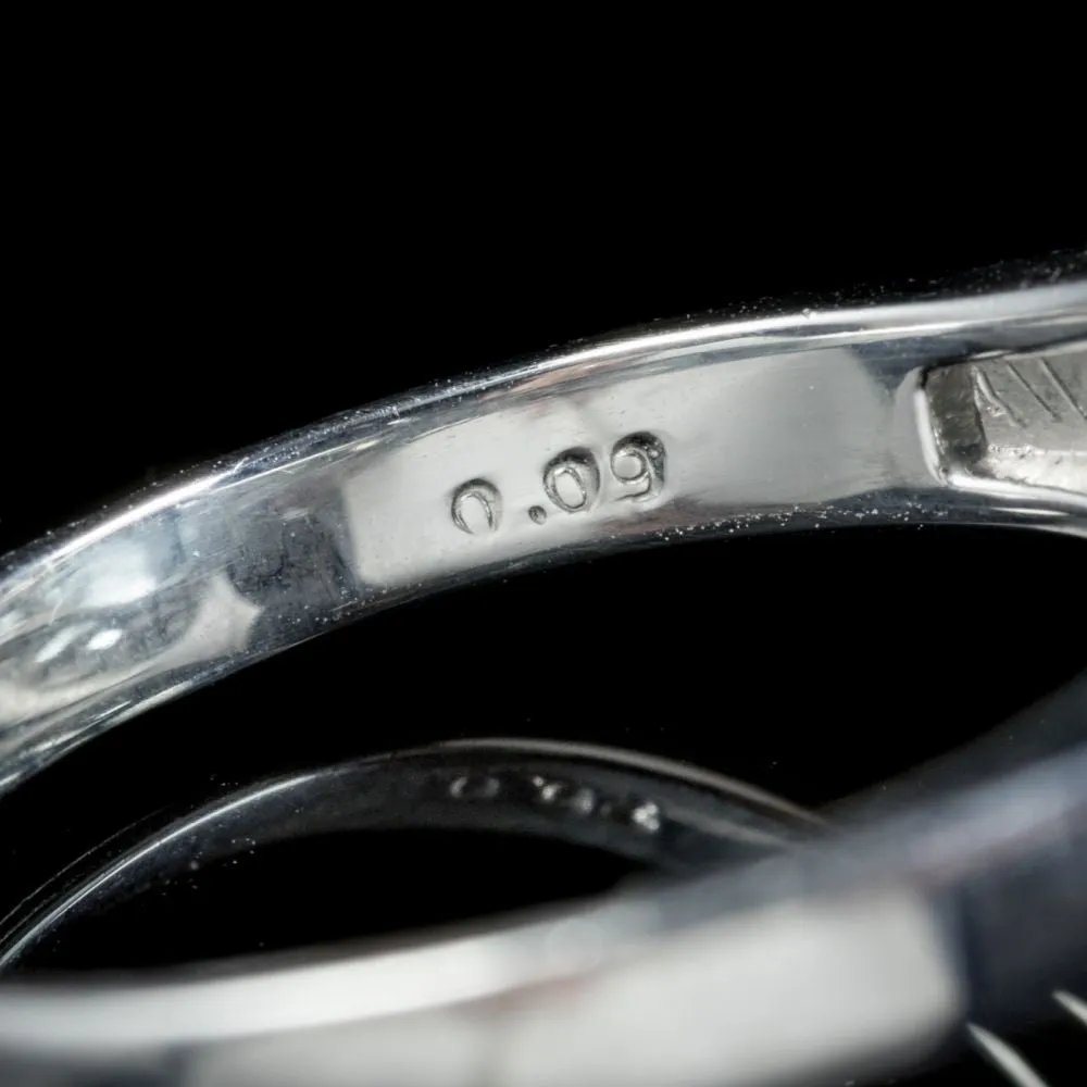 Aquamarine Diamond Ring Platinum 10.65Ct Aqua Circa 1940
