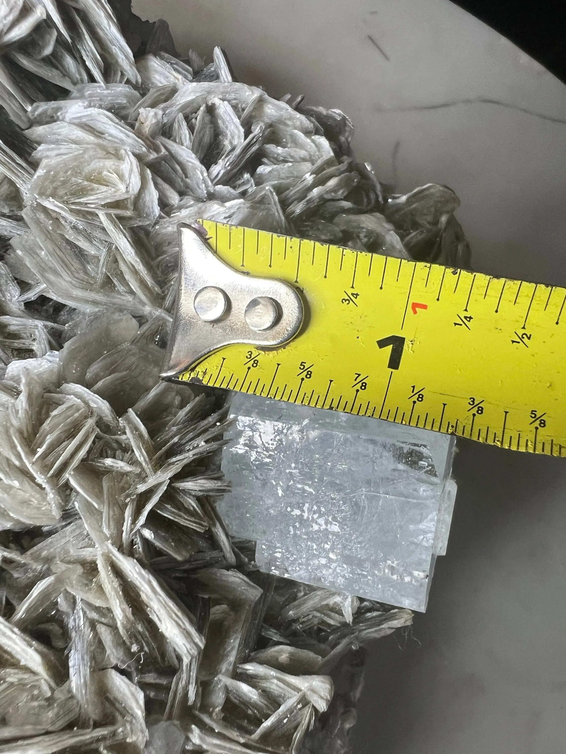 Aquamarine on muscovite matrix cluster 5 pounds