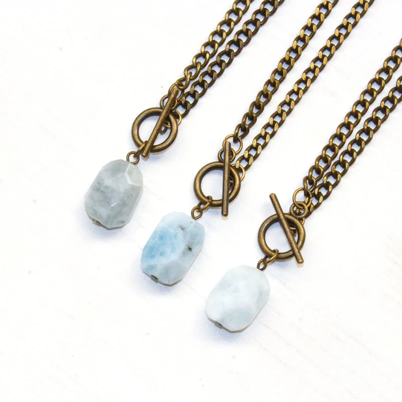 Aquamarine Toggle Bracelet
