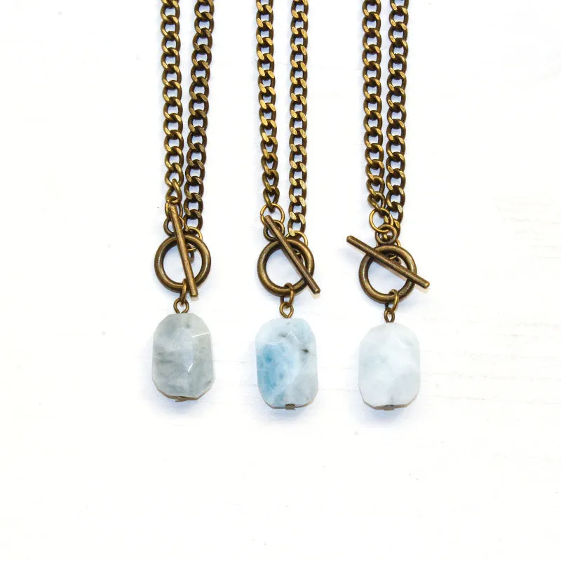 Aquamarine Toggle Bracelet