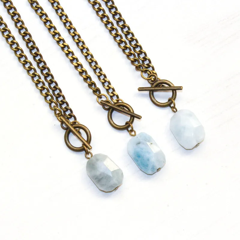Aquamarine Toggle Bracelet