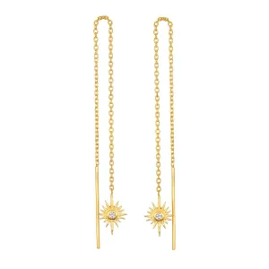 Astral Guide Star Threader Earrings