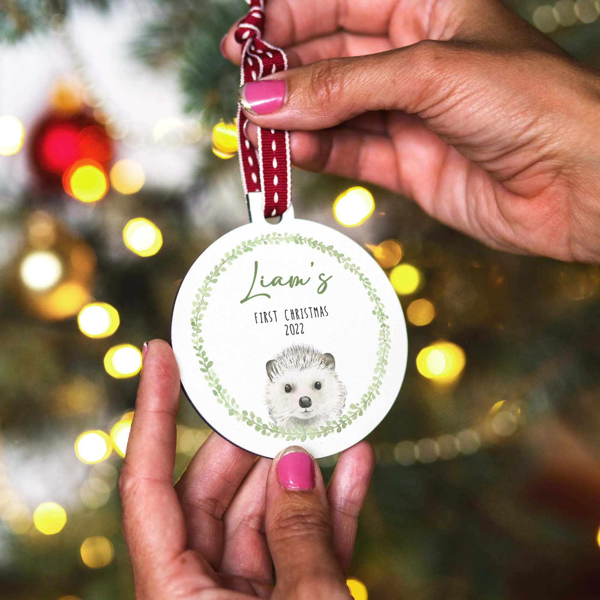 Baby's First Christmas Animal Bauble