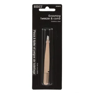 Bodico Tweezer with Grooming Comb 3.9in