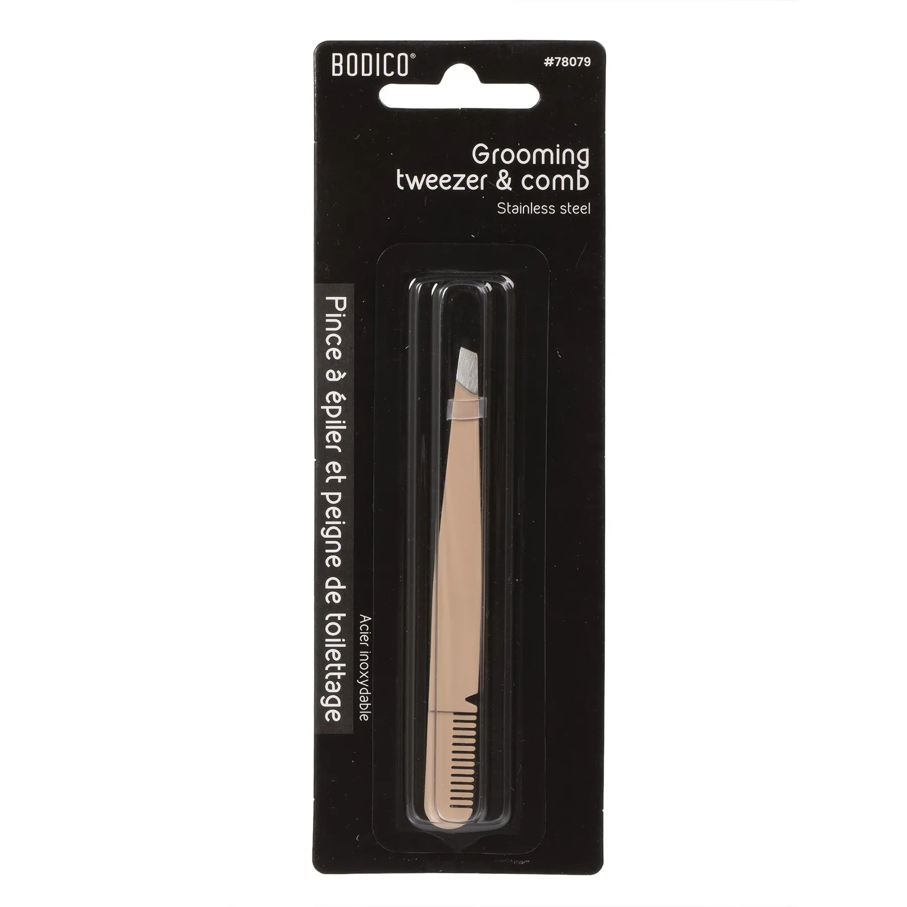 Bodico Tweezer with Grooming Comb 3.9in