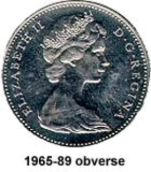 Canada Nickel 1974 5 cents  (Elizabeth II) 4.54gr .999
