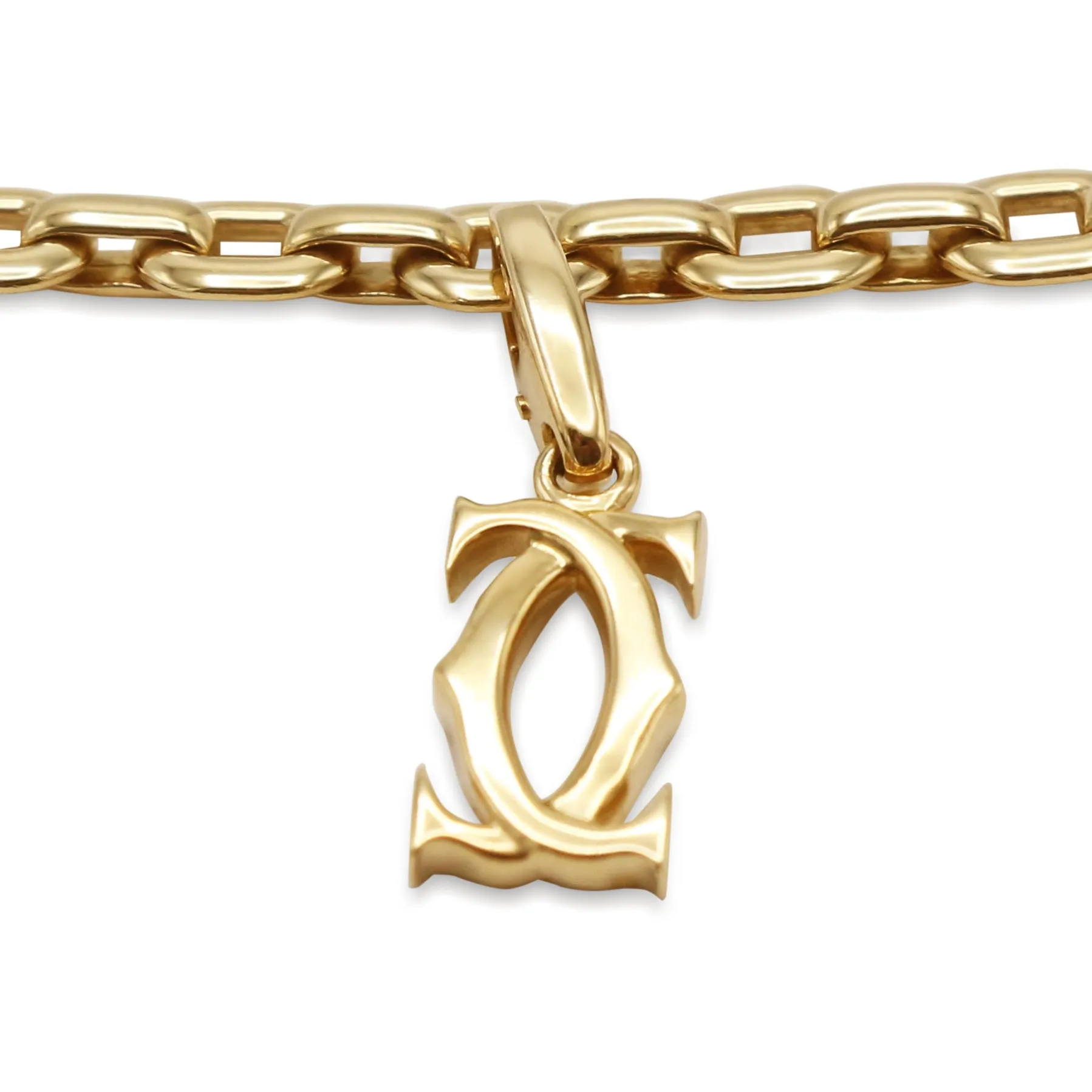 Cartier 3 Assorted Double C Link Bracelet - 18ct Yellow Gold