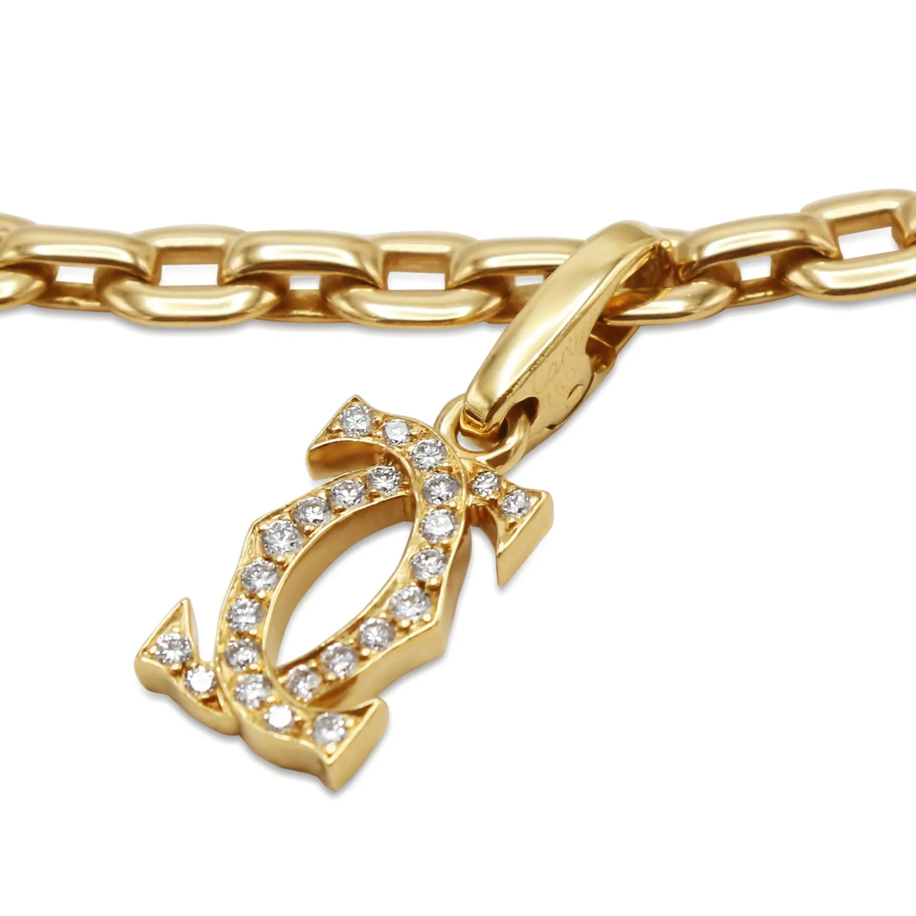 Cartier 3 Assorted Double C Link Bracelet - 18ct Yellow Gold