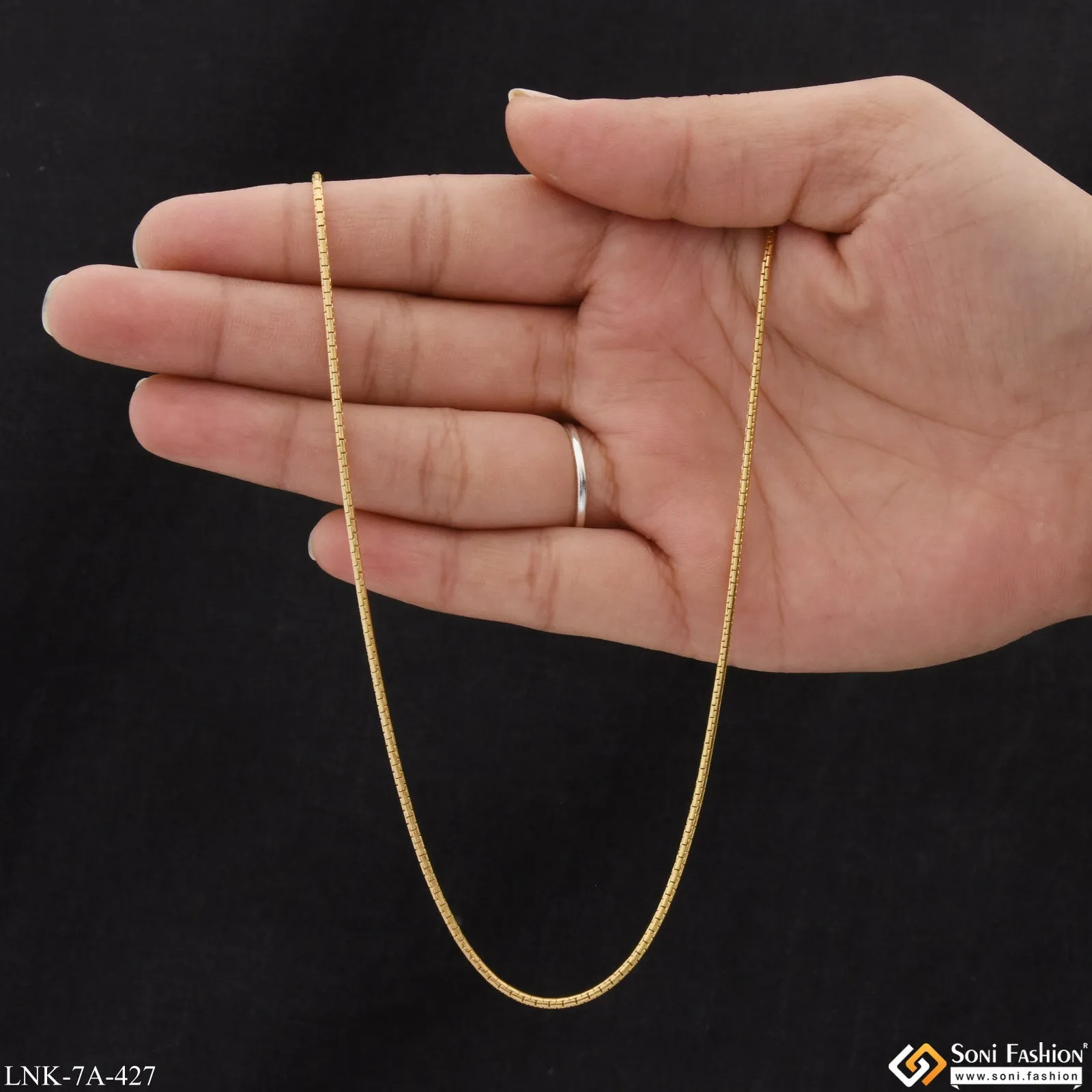Charming Design Stunning Design Gold Plated Chain for Ladies - Style A427