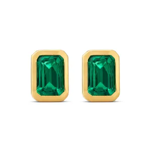 Chloe Emerald Stud Earrings