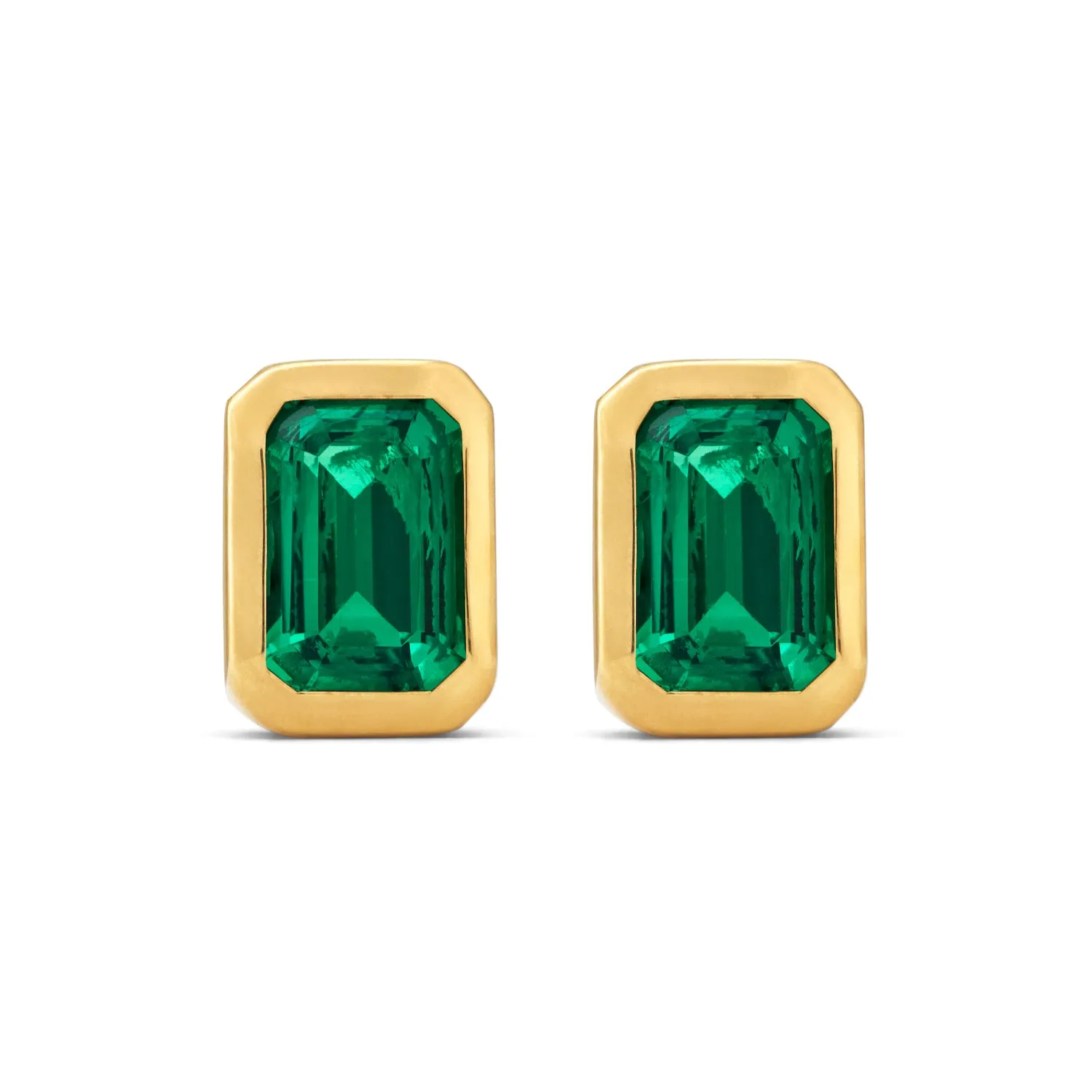 Chloe Emerald Stud Earrings
