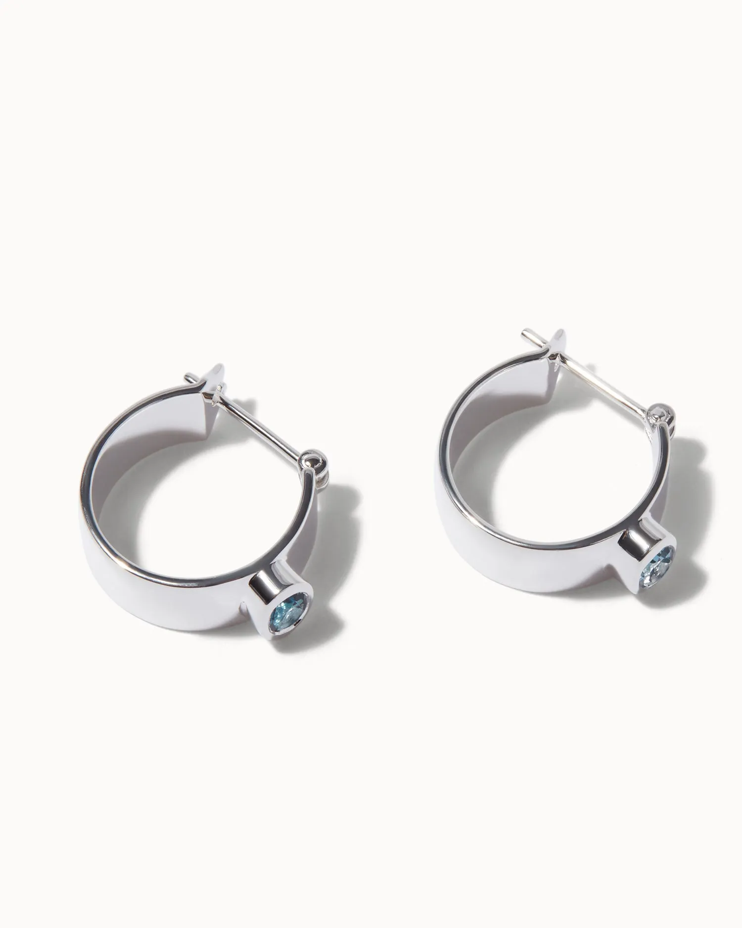 Chroma Topaz Hoop Earrings
