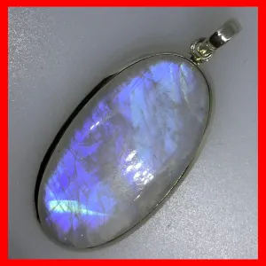 Chunky Oval Moonstone Pendant