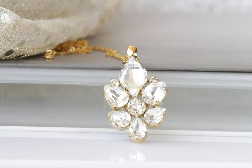 CLEAR CLUSTER PENDANT