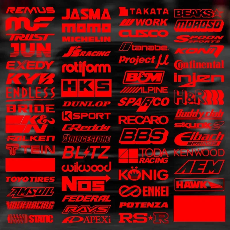 Color: Silver - 15CM Motorcycle stickers Random 15pcs Racing