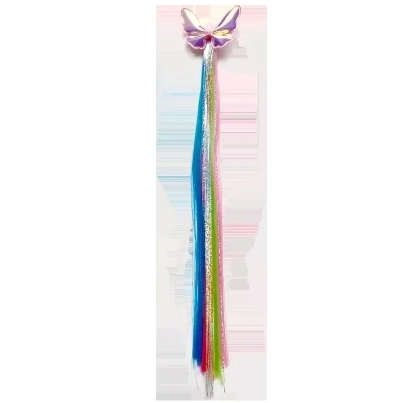 Colorful Wig Braid  Butterfly Cartoon Hairpin
