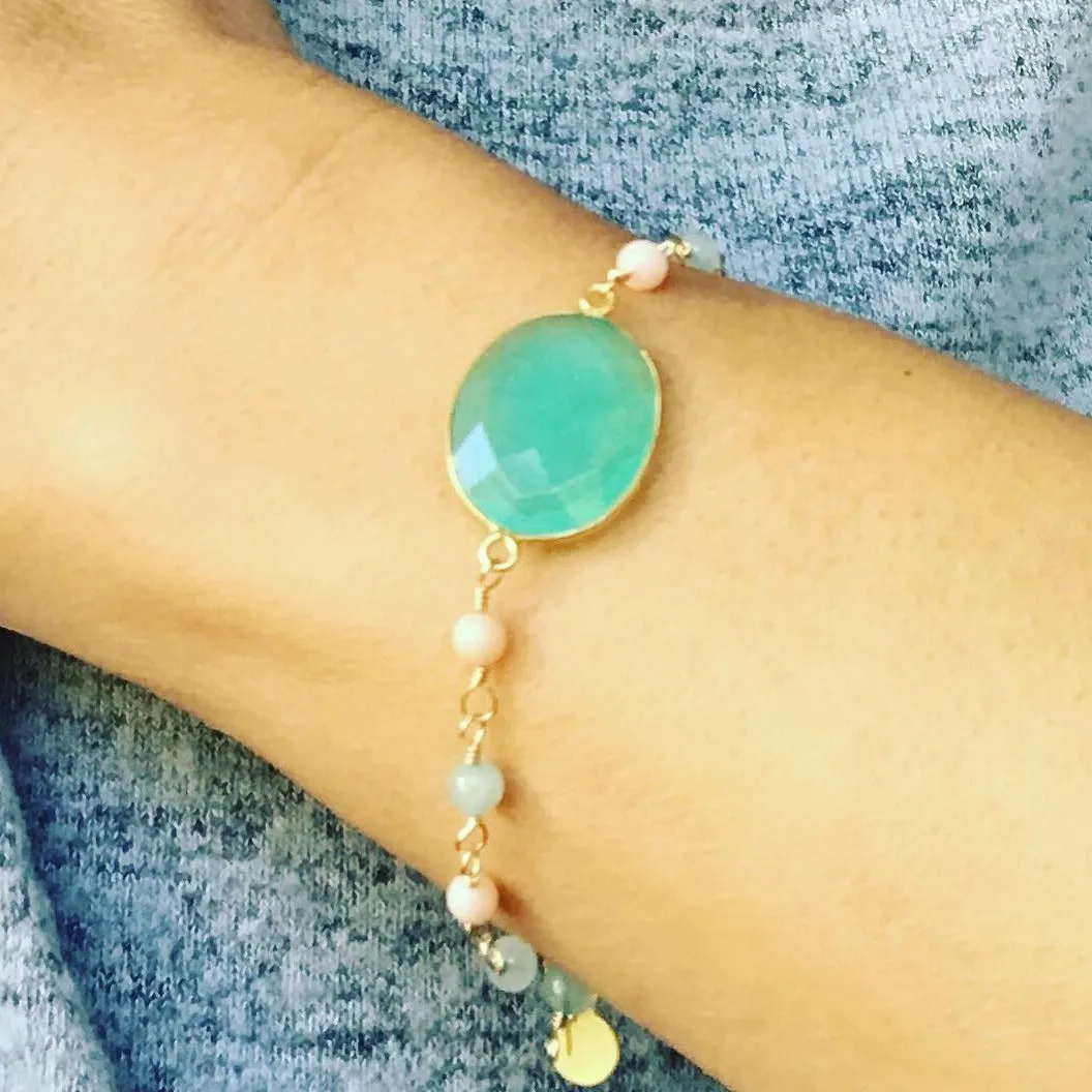 Coral Bracelet Aqua