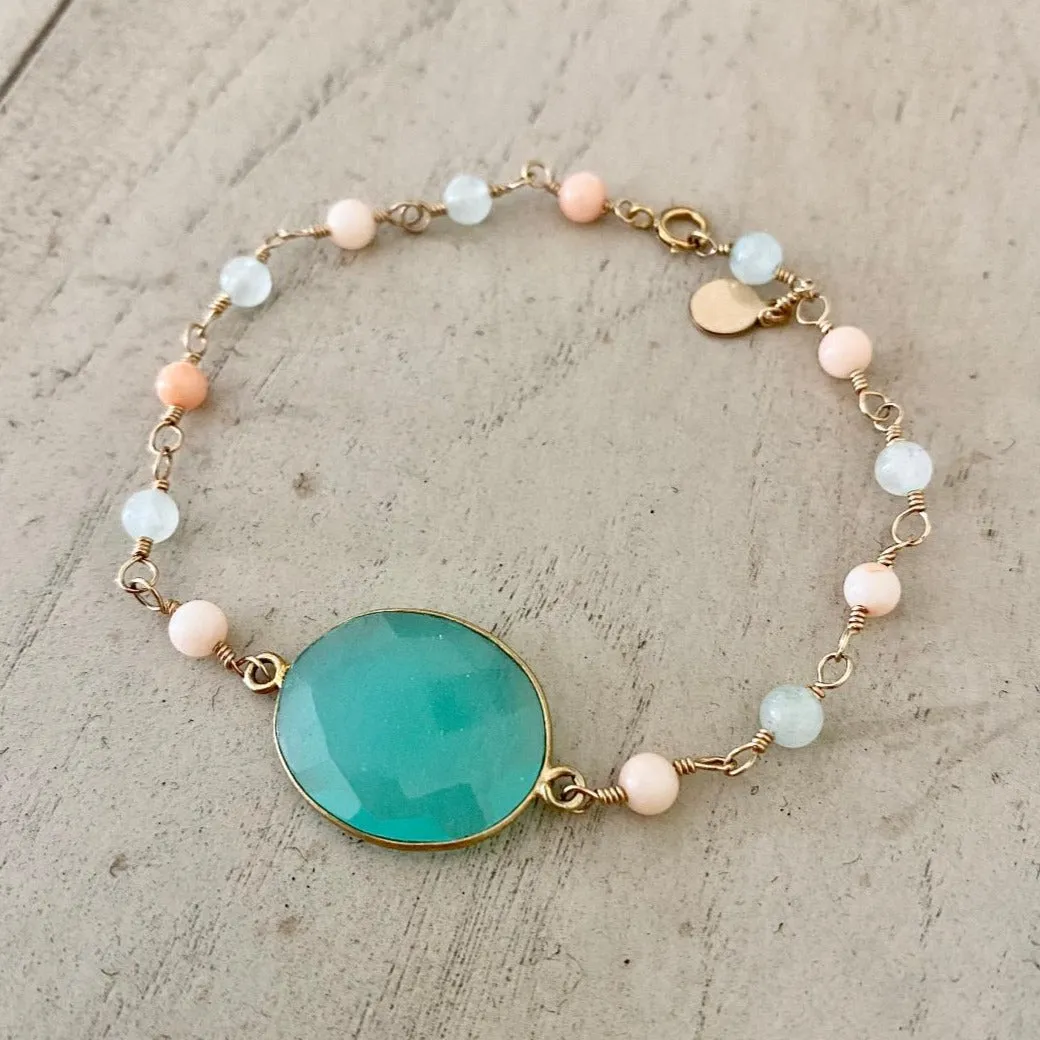 Coral Bracelet Aqua