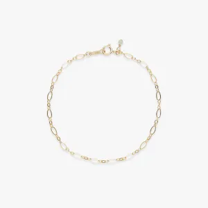 Coral bracelet gold filled