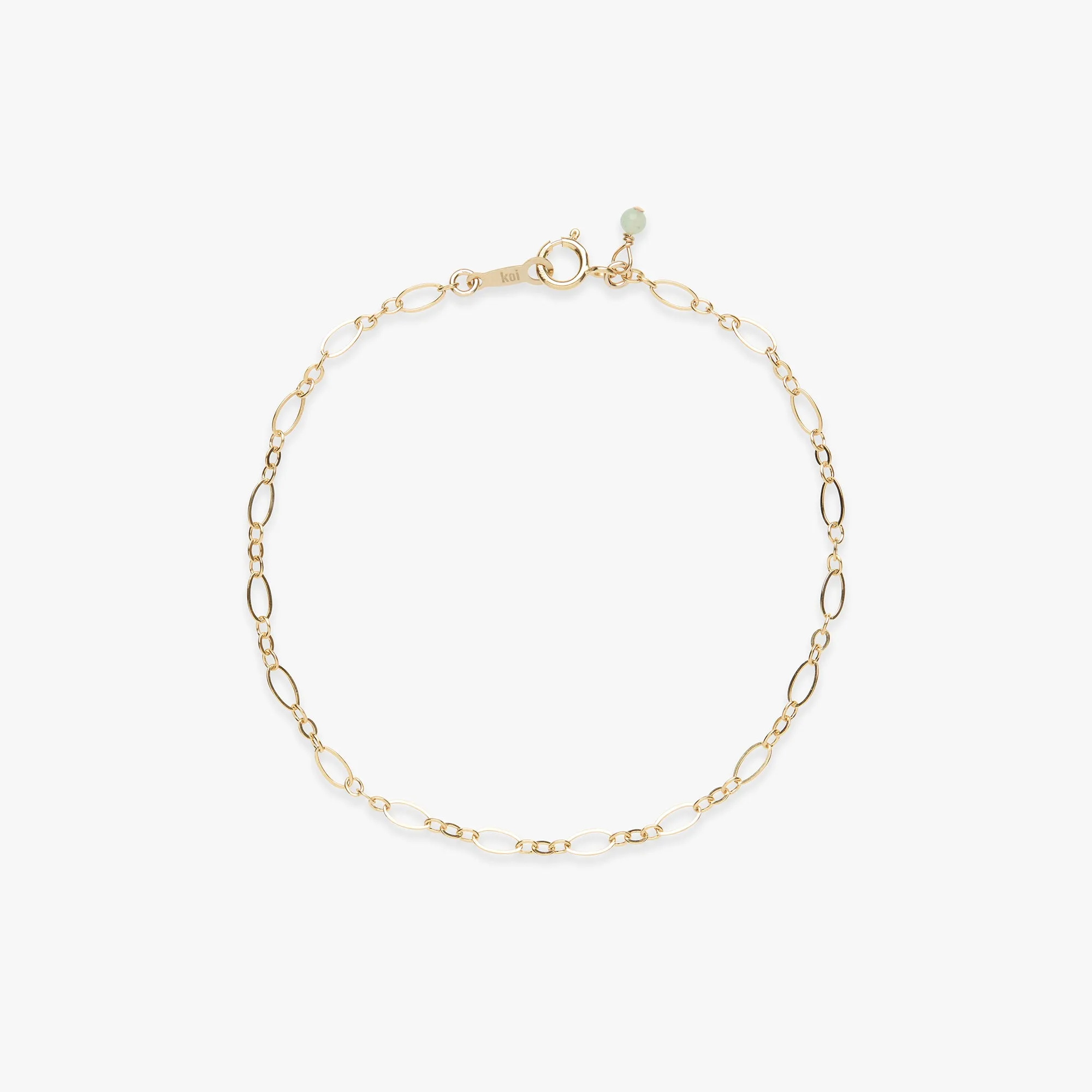Coral bracelet gold filled