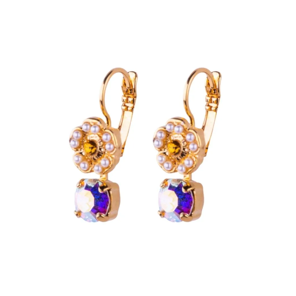 Cosmos Drop Leverback Earrings in "Dawn" *Custom*