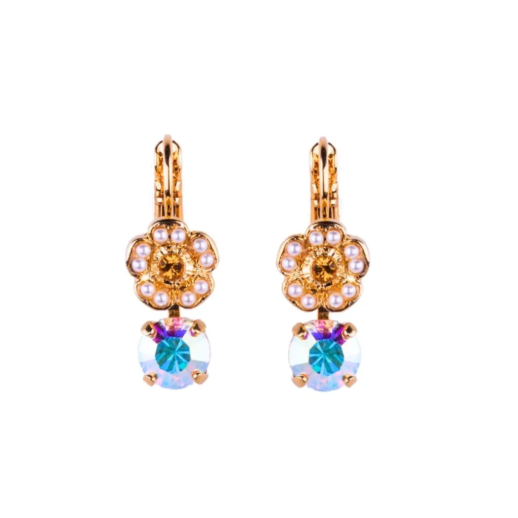 Cosmos Drop Leverback Earrings in "Dawn" *Custom*
